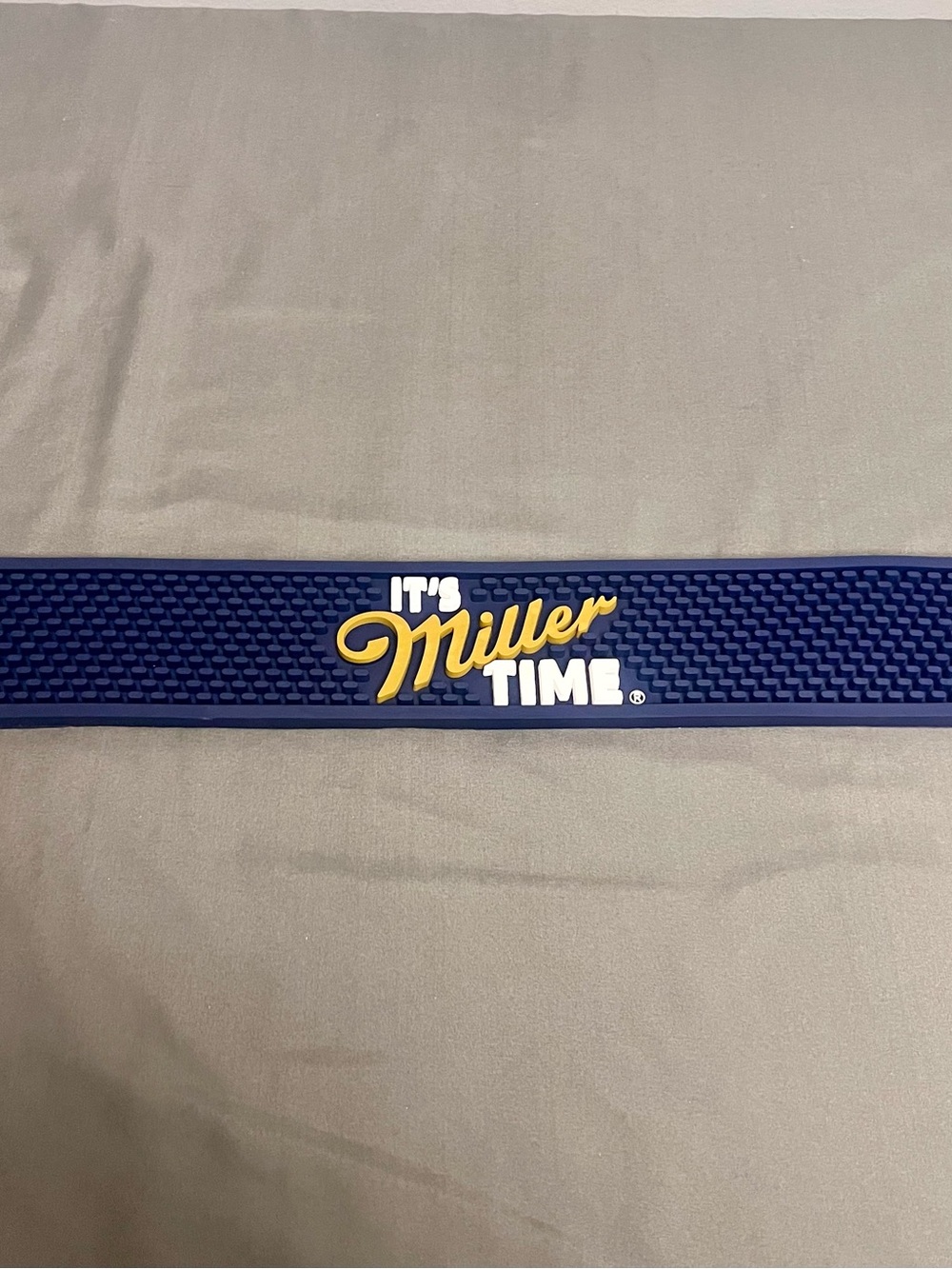 Official Miller Lite “It’s Miller Time” Rubber Bar Rail Mat Runner